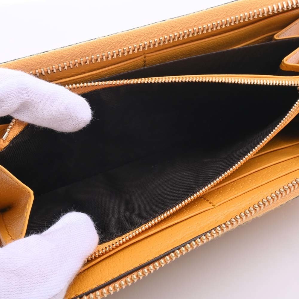 Gucci Cutout Interlocking G GG Supreme Leather Zip Around Wallet Long 701423 ... - Picture 7 of 9